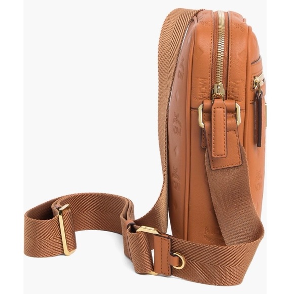 MCM Leather Klassik Crossbody Bag Brown Roasted Pecan with Dust Bag + Gift Bag - Picture 9 of 16